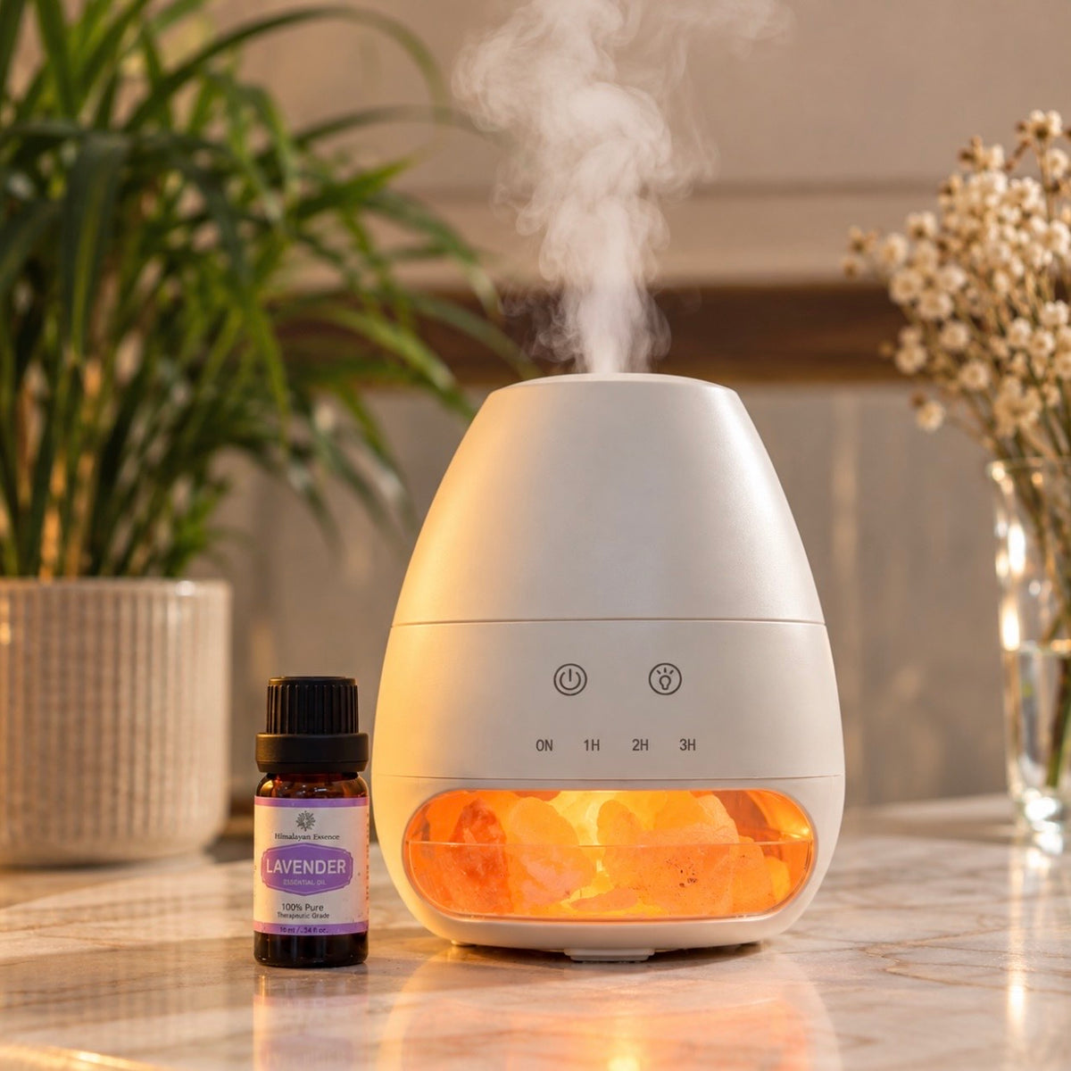White Diffuser with Salt Crystal 100 ml