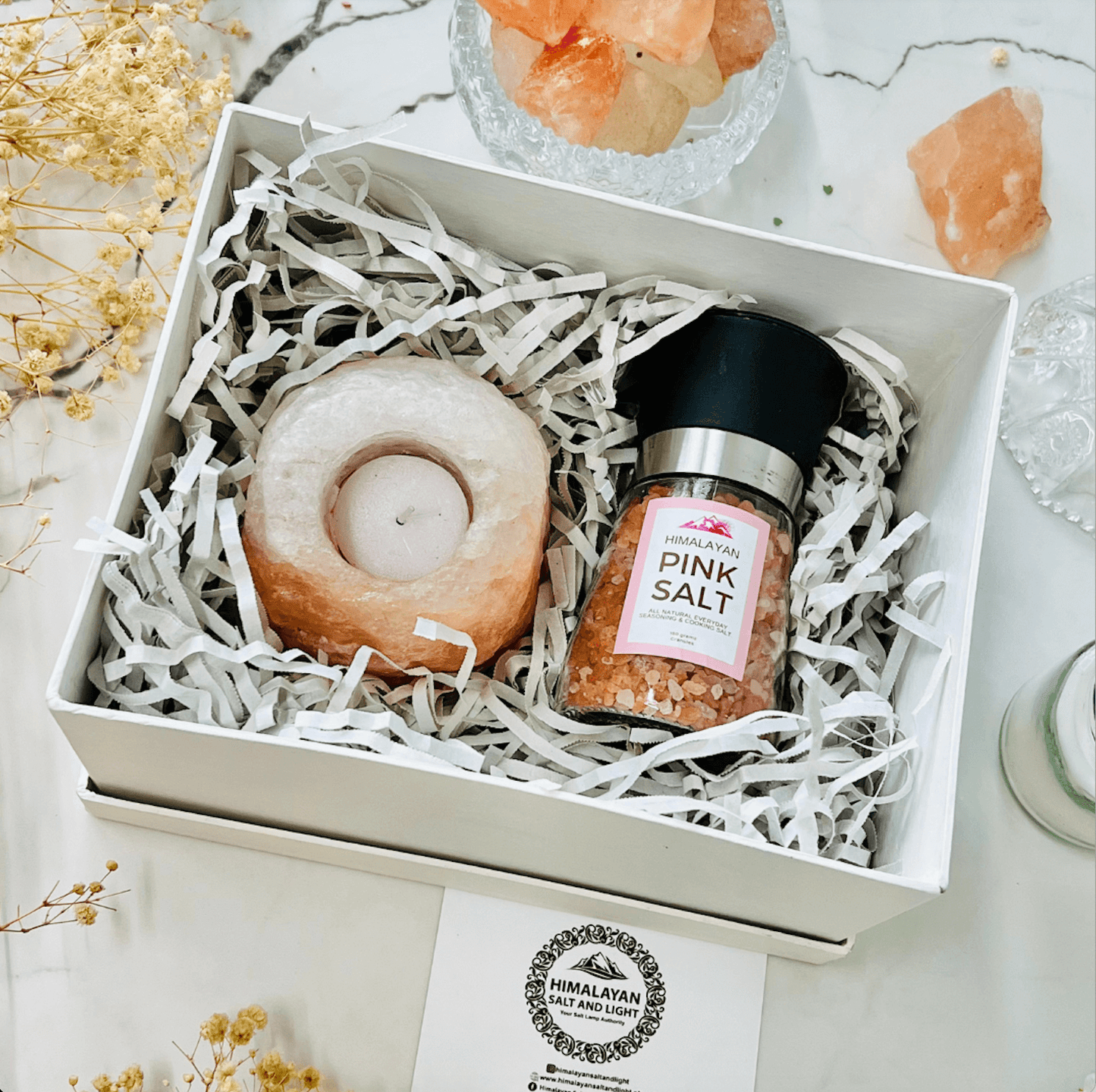 GS2 - Salt Grinder & Candle Holder Gift Set