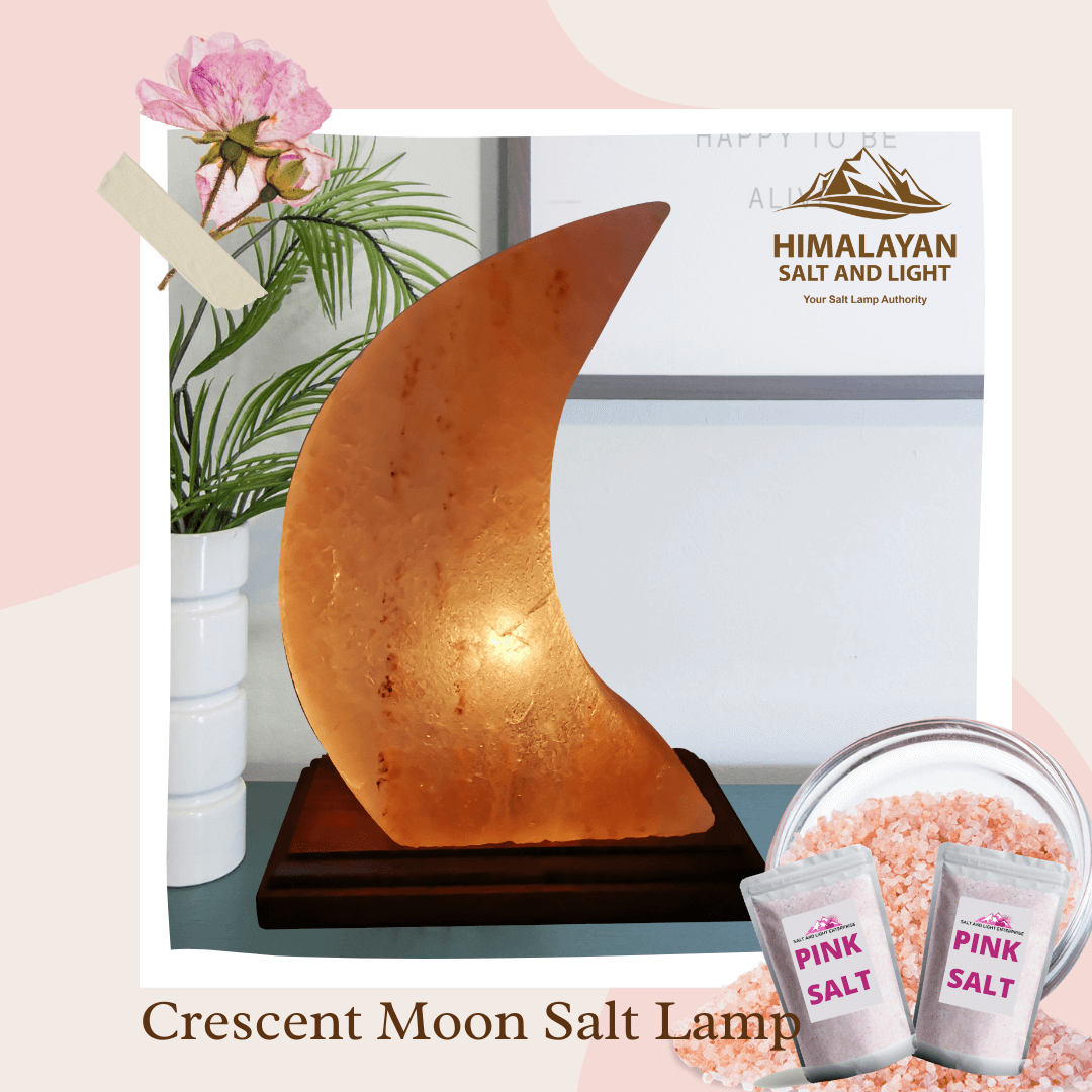 Crescent Moon Salt Lamp