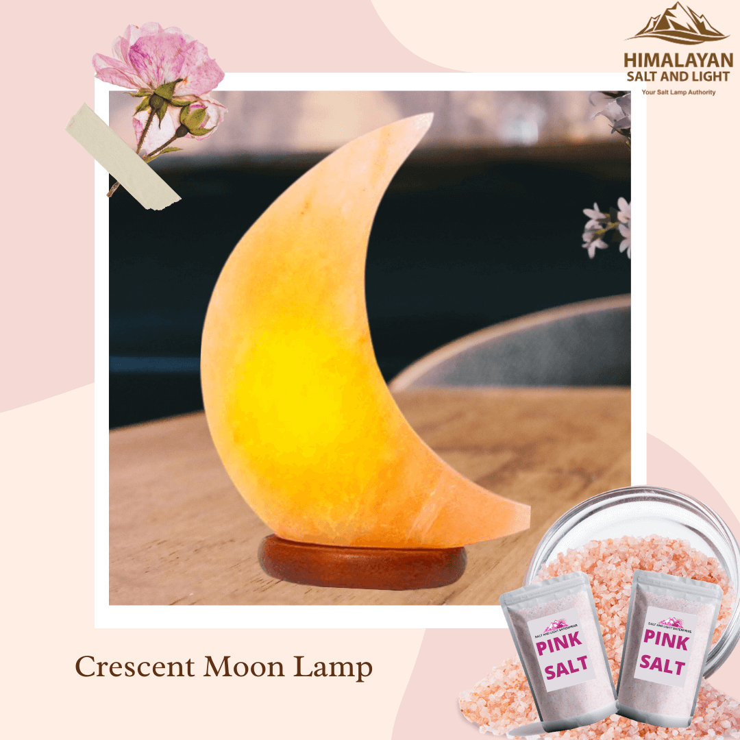 Crescent Moon Salt Lamp