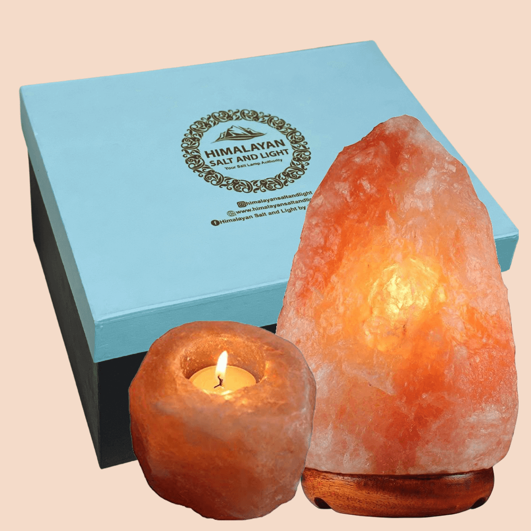 2 in 1 Himalayan Mini Lamp w/ candle holder