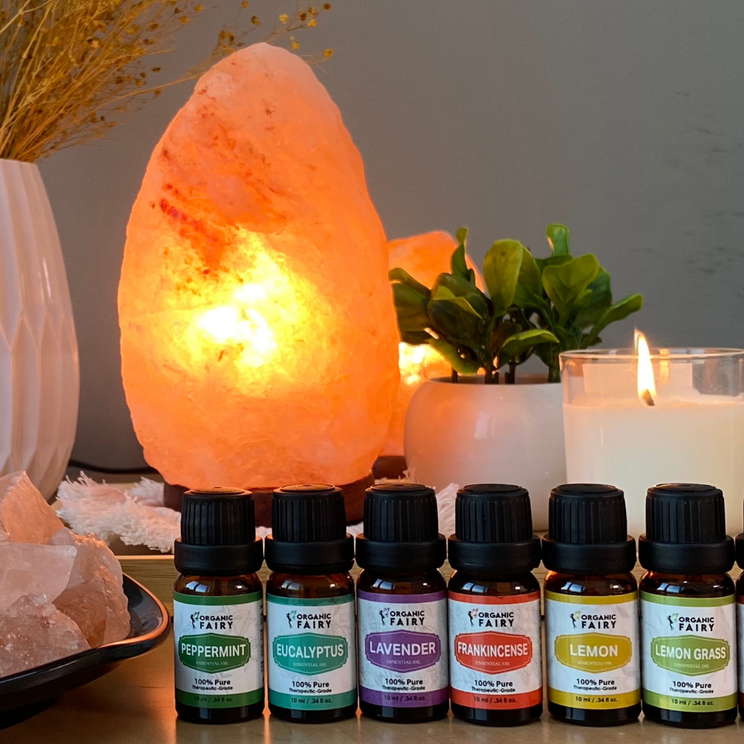 Himalayan Salt Lamp with Free Essential Oil