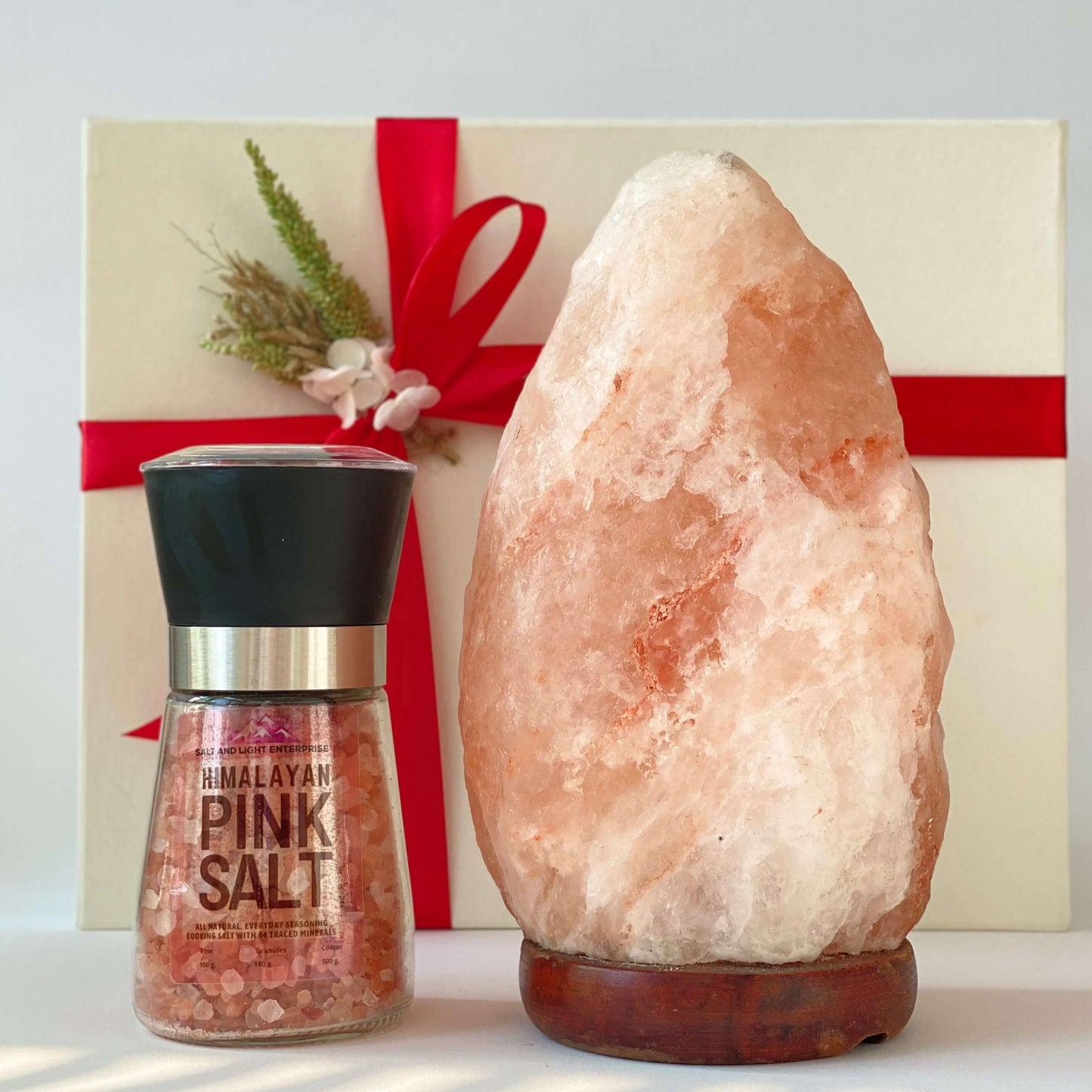 GS11 - Himalayan Lamp with Salt Grinder Gift Set