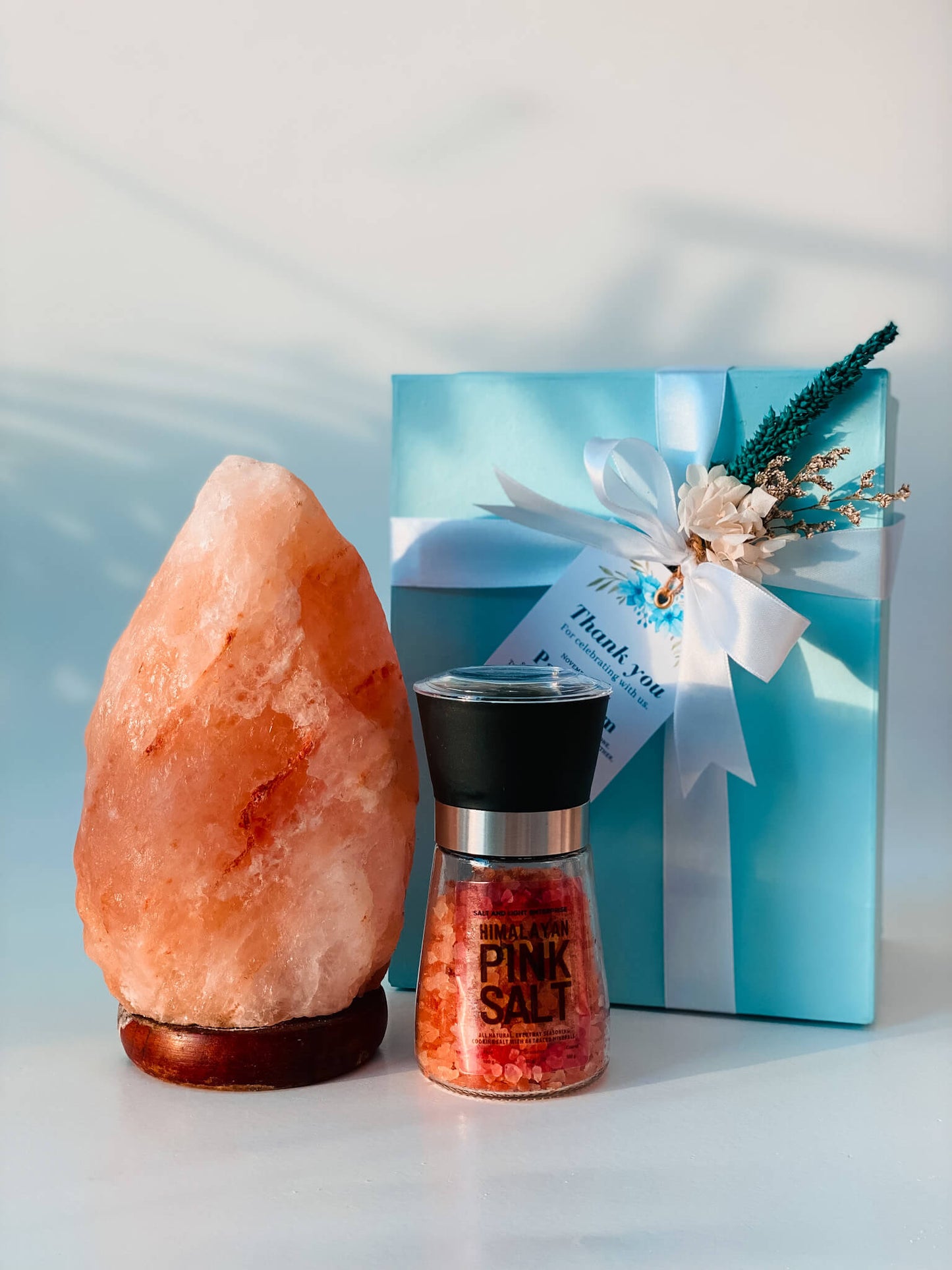 GS11 - Himalayan Lamp with Salt Grinder Gift Set