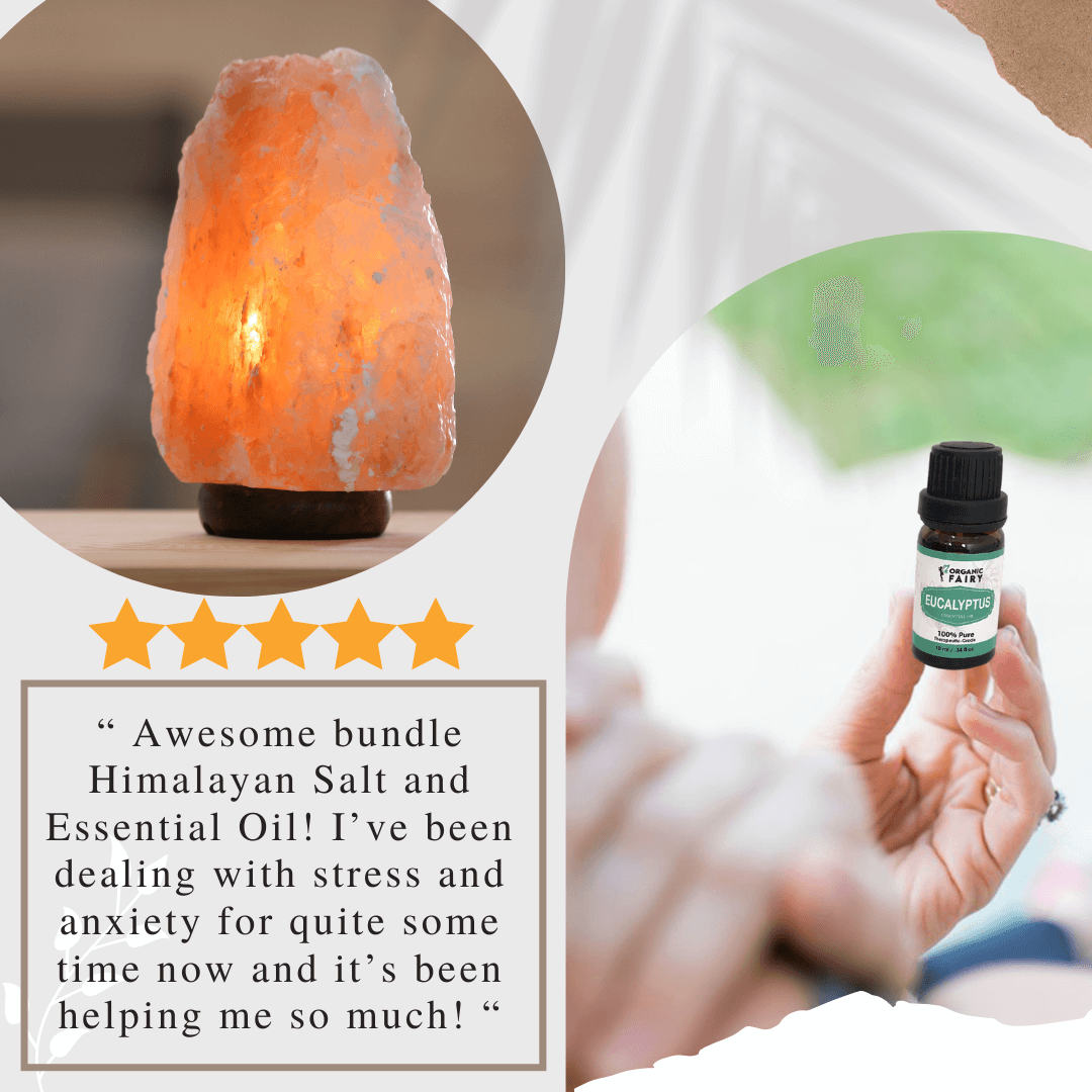 Himalayan Salt Lamp with Free Essential Oil