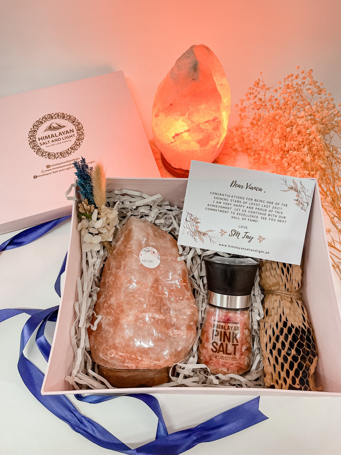 GS11 - Himalayan Lamp with Salt Grinder Gift Set