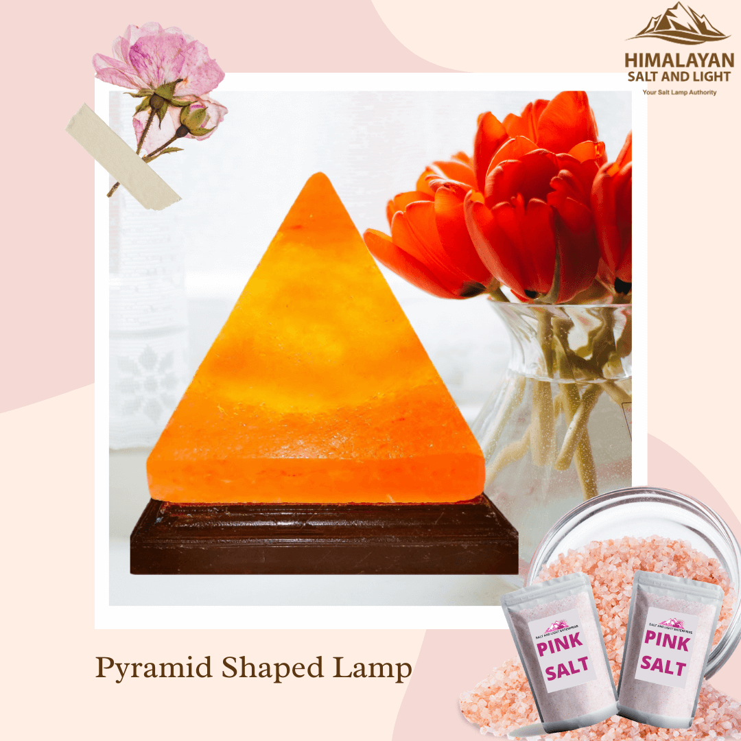 Pyramid Shape Salt Lamp