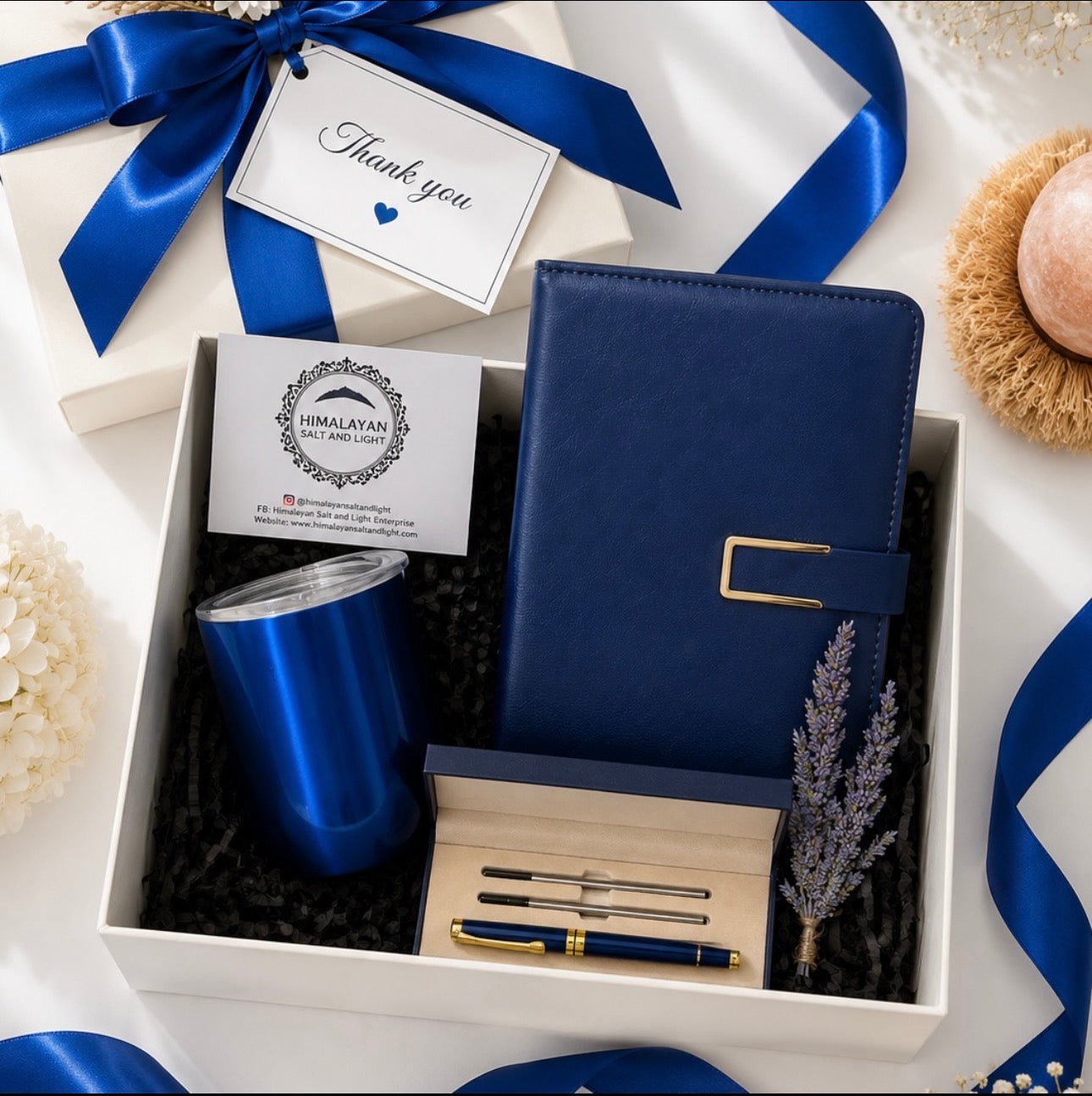 MS7 - Blue Coffee Mug and Office Essential Gift Set