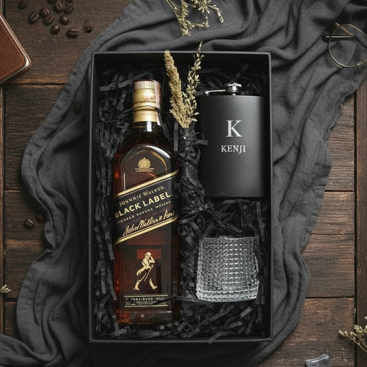 Black Label Customized Flask Premium Corporate Gift Set Philippines
