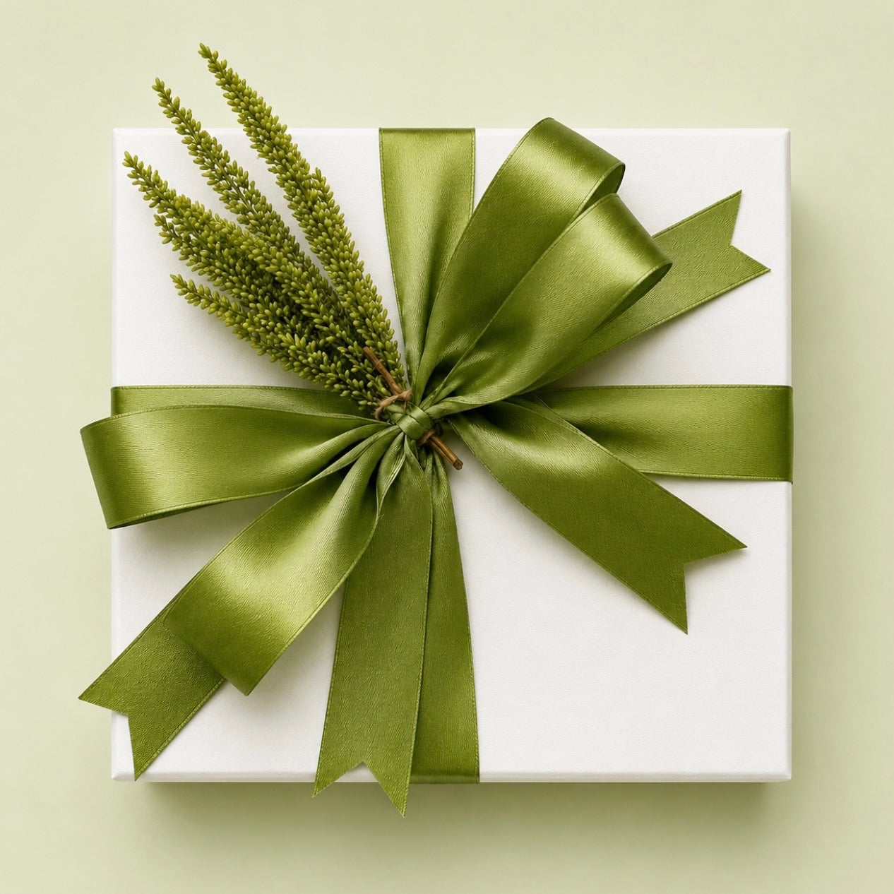 Himalayan Lamp Gift Set with Sage Green Ribbon – Sage Green Wedding Souvenir Philippines