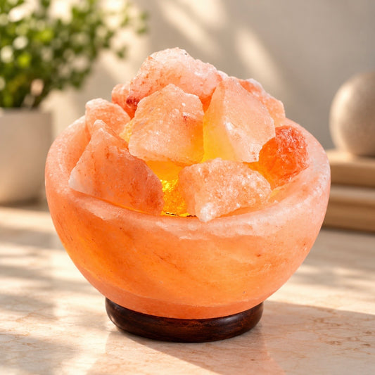 Prosperity Bowl of Chunks Himalayan Salt Lamp
