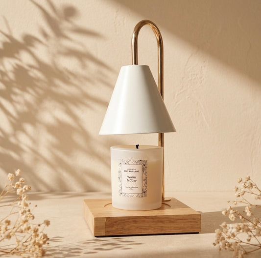 SL11 - White Candle Warmer with Soy Candle Jar