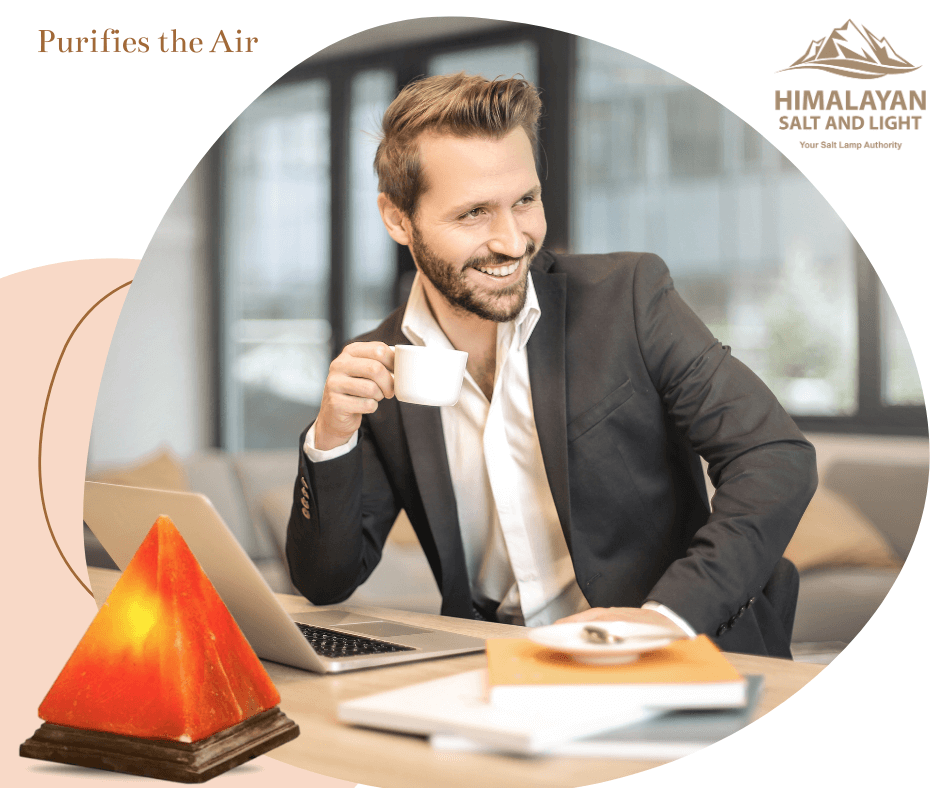 Pyramid Shape Salt Lamp